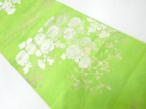 アンティーク　菊模様織出し袋帯（材料）